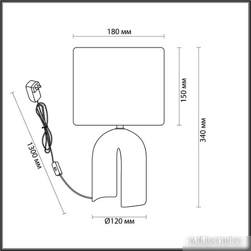 Настольная лампа Lumion Stacy 5661/1T
