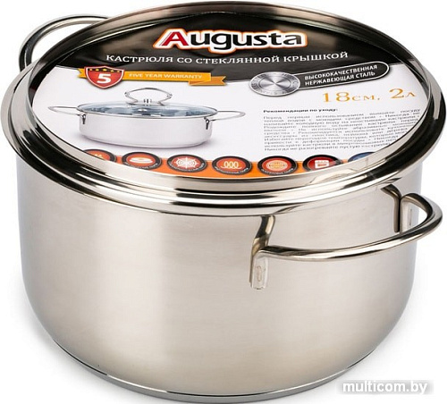 Кастрюля Attribute Augusta ASS418