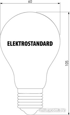 Светодиодная лампа Elektrostandard А60 8W 3300K E27 тонированная BLE2705