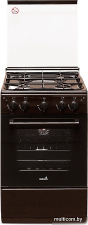 Кухонная плита CEZARIS ПГ 2150-09 (стальные решетки, коричневый)