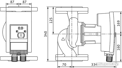 Циркуляционный насос Wilo Yonos MAXO 50/0.5-16