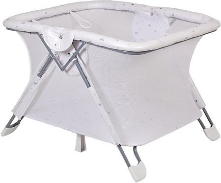 Игровой манеж Polini Kids Comfort French Teddy (белый/серый)
