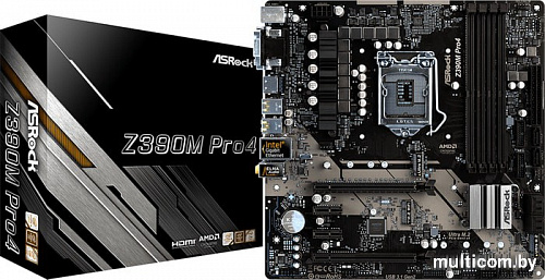 Материнская плата ASRock Z390M Pro4