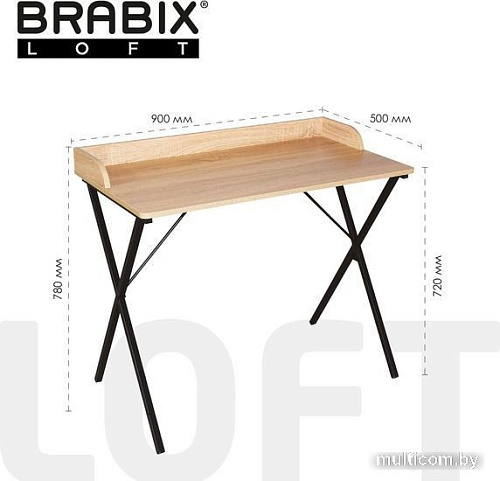 Стол для ноутбука Brabix Loft Cd-008 641865 (дуб натуральный)