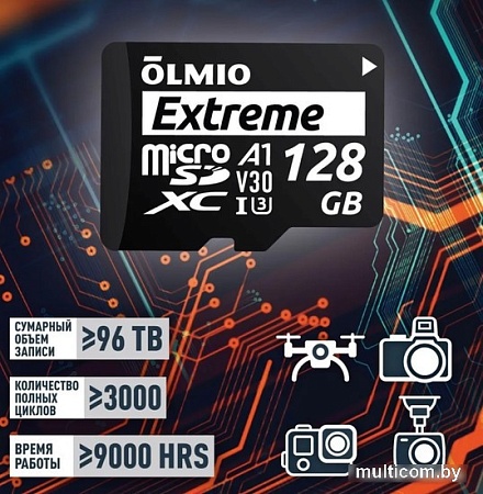 Olmio microSDXC 64GB Extreme UHS-I (U3)