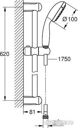 Душевой гарнитур Grohe Tempesta 100 27924001