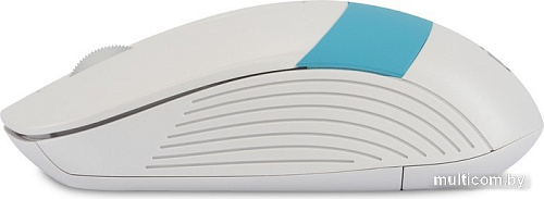 Мышь Oklick 310MW (белый/голубой)