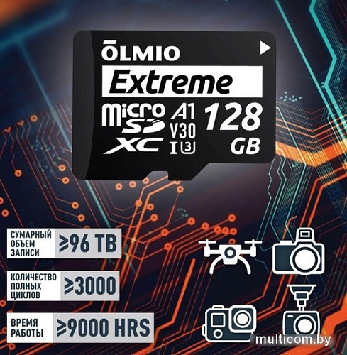 Olmio microSDXC 64GB Extreme UHS-I (U3)