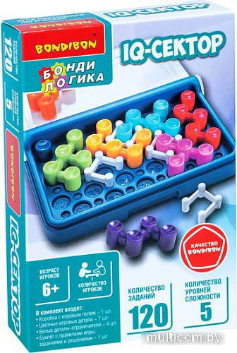Настольная игра Bondibon БондиЛогика IQ-Сектор ВВ5957
