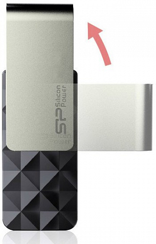 USB Flash Silicon-Power Blaze B30 Black 16GB (SP016GBUF3B30V1K)