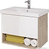 Мебель для ванных комнат Dreja Тумба под умывальник Perfecto 70 99.0812 (дуб эврика/белый гл.)