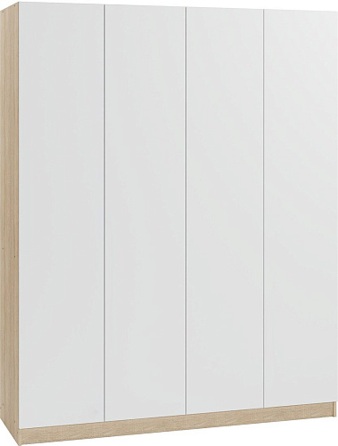 Шкаф распашной Soma Lord Lite 160x200 (дуб сонома/белый)