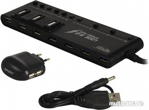 USB-хаб Ginzzu GR-380UAB