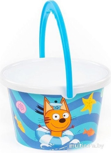Ведерко для игры в песочнице Полесье Три Кота 81377