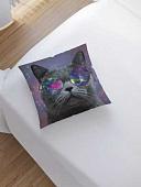 Чехол на подушку JoyArty Кот из космоса sl_7234