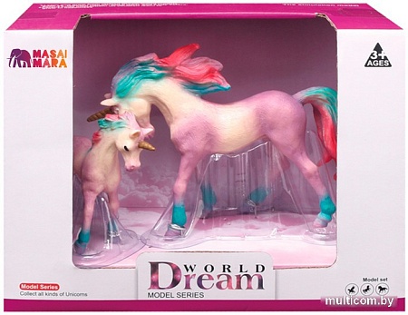 Набор фигурок Masai Mara Мир фэнтези. Семья сиреневых единорогов MM206-444