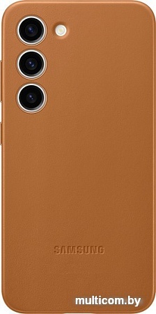 Чехол для телефона Samsung Leather Case S23 (песочно-бежевый)