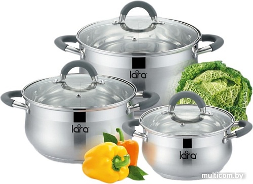 Набор кастрюль Lara LR02-92 Bell