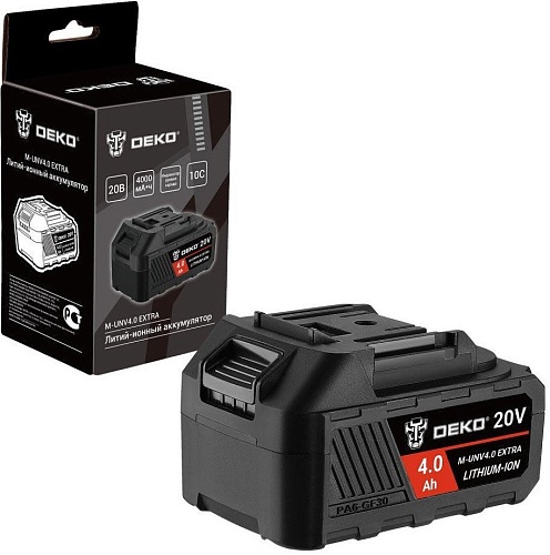 Аккумулятор Deko M-UNV4.0 Extra 081-1019 (20В/4 Ач)