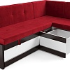 Угловой диван Мебель-АРС Нотис 211х82х135.5 см M11-28-16 (кордрой красный)