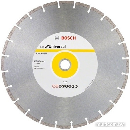 Отрезной диск алмазный Bosch Eco for universal 2608615035