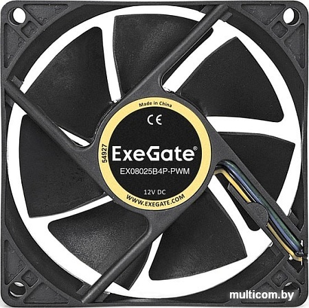 Вентилятор для корпуса ExeGate ExtraPower EX08025B4P-PWM EX283378RUS