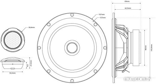 Компонентная АС MTX TX265S