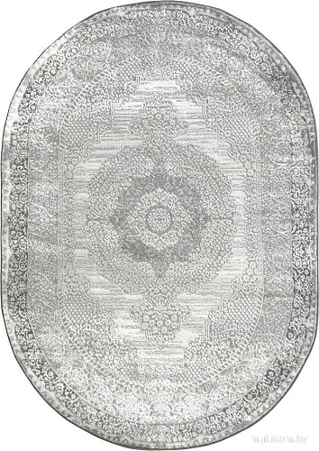 Ковер для жилой комнаты Safyun Eva LZ140-LIGHT-GREY-OVAL (1.6x2.3)