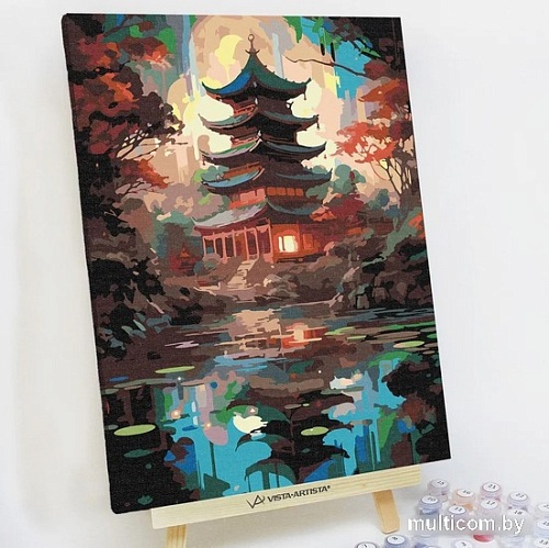 Картина по номерам Red Panda Китайский храм