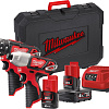 Milwaukee M12 M12BPP2B-421C 4933443497 (шуруповерт, винтоверт, 2 АКБ, кейс)