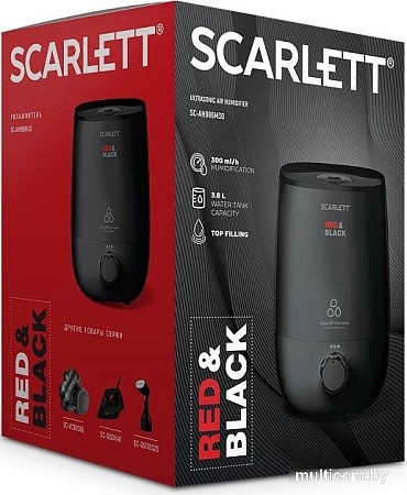 Увлажнитель воздуха Scarlett SC-AH986M30 (красный/черный)