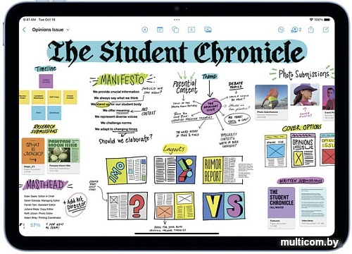 Планшет Apple iPad 10.9" 2022 64GB (серебристый)