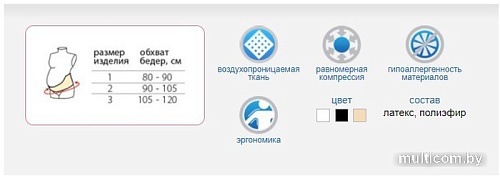 Бандаж дородовой Польза м.0601 (р.2, бежевый)