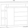 Тумба МДК ГТ5 1044x1360x403 (белый)