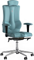 Кресло Kulik System Elegance (экокожа, синий с подголовником)