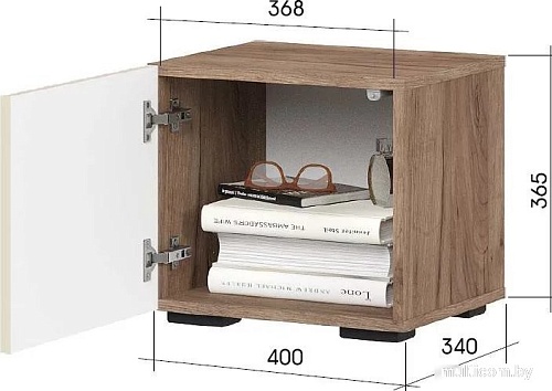 Тумба Стендмебель Соната ТБ 01 (моно керамика/дуб крафт табачный)