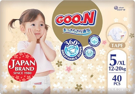 Goo.N Premium Soft 5 XL 12-20 кг (40 шт)