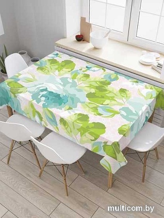 Скатерть JoyArty Голубые пионы tcox_35855_120x145