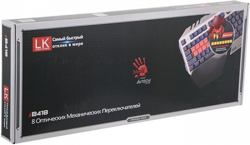 Клавиатура A4Tech Bloody B418 (серый)
