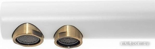 Смеситель Paulmark Essen Es213011-431BR (белый матовый/бронзовый)