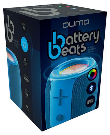 Беспроводная колонка QUMO BatteryBeats (синий)