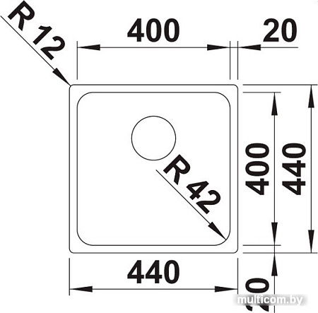 Кухонная мойка Blanco Solis 400-U 526117 (полированная)