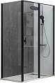 Душевой уголок Allen Brau Priority 100x100 304223 (черный браш)