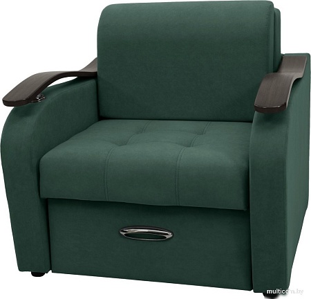 Кресло Сириус Лидер-2 НПБ 95x110 (Eva 19 велюр темно-зеленый)