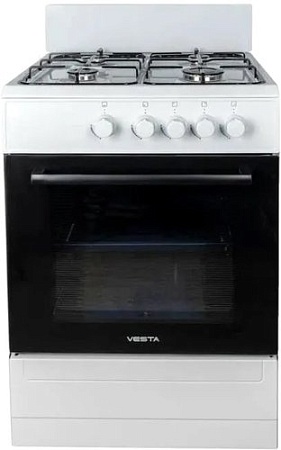 Кухонная плита VESTA Bergamo VGG 6021.1 (белый)