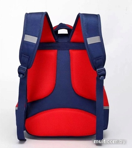 Школьный рюкзак Sun Eight SE-90058 (темно-синий/красный)