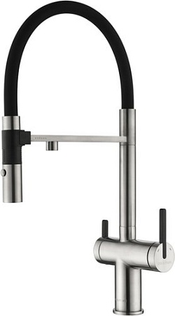 Смеситель Paulmark Gravity Gr213888-BS (стальной/нержавеющая сталь)