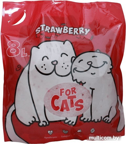 Наполнитель For Cats Strawberry 8 л