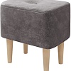 Пуфик Mio Tesoro Четт (ткань микровелюр/серый №23)