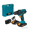 Дрель-шуруповерт Bort BAB-16X2LI-FDK 93413533 (с 2-мя АКБ, кейс)